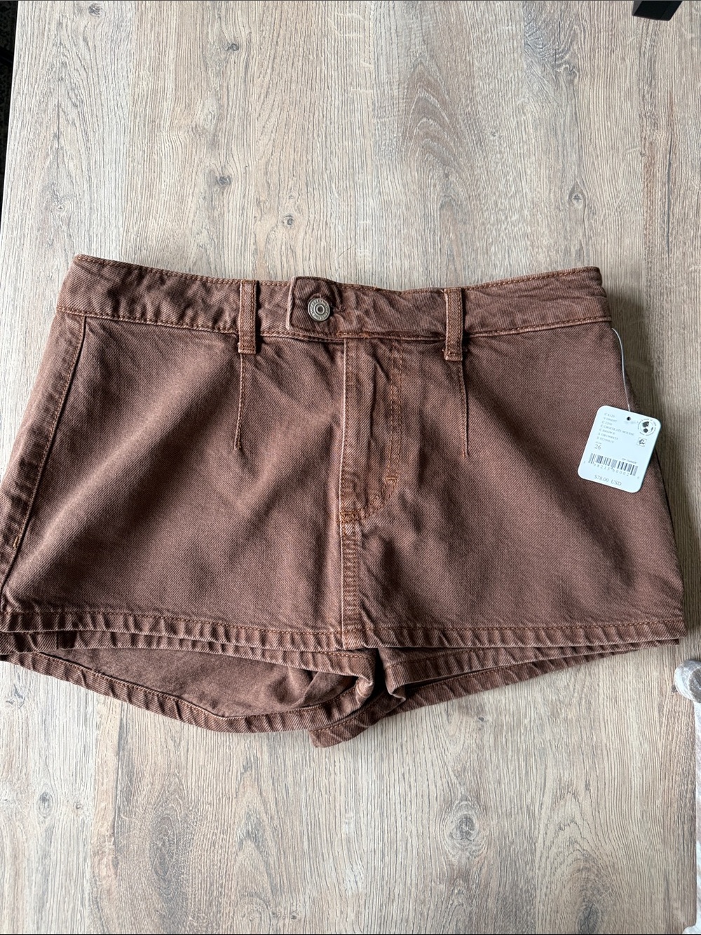 Free People Brown Women's Micro skirt with Shorts